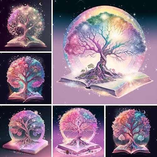 

1pc bricolage diamant peinture vie d'arbre diamant peinture artisanat maison cadeau sans cadre