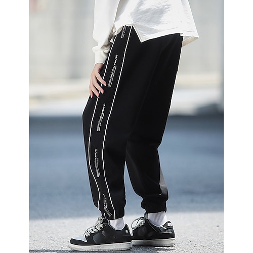 

Men's Sweatpants Joggers Trousers Pocket Drawstring Elastic Waist Plain Comfort Breathable Outdoor Daily Going out Fashion Casual Black Gray