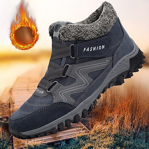 NORTIV 8 Men's Insulated Waterproof Snow Boots – Warm Winter Hiking & Cold Weather Ankle Boots
