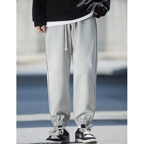 

Herren Jogginghose Trainingshose Jogginghose Jogger Hose Hosen Tasche Kordelzug Elastische Taille Glatt Komfort Atmungsaktiv Outdoor Täglich Ausgehen Modisch Brautkleider schlicht Schwarz Grau