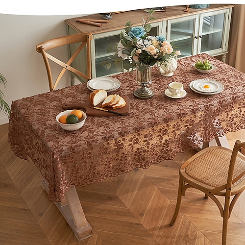 

Tablecloth net red dining tablecloth rectangular household fabric art high-end tea table cloth homestay banquet tablecloth