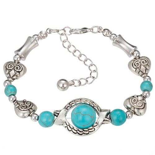 

1 Uds pulsera de cuentas mariposa retro pulsera de turquesa personalizada joyería para diario