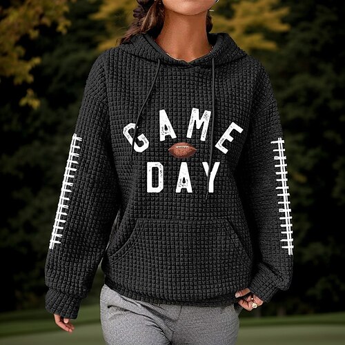 

Mujer Sudadera con capucha de golf Jersey de golf Mantiene abrigado Transpirable Secado rápido Manga Larga Ropa de golf ropa de golf Con Capucha Letra Invierno Otoño Tenis Golf pepinillo