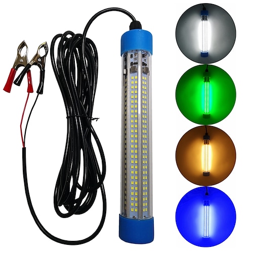 

Submersible fish attractor Underwater lightUnderwater LED Fishing Lamp50W 12V-24V with 5M Cord