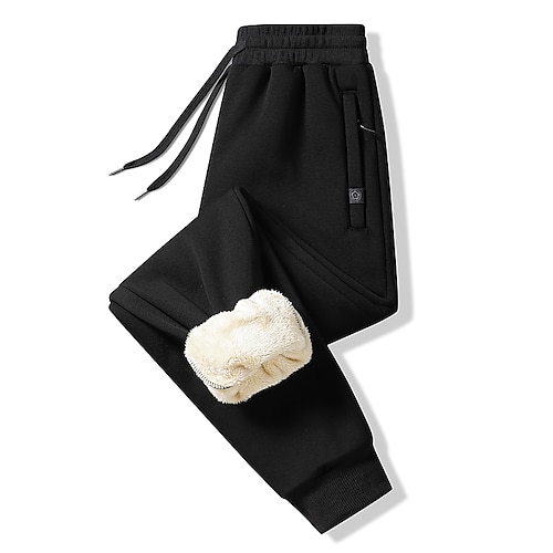 Winter Thick Warm Fleece Cargo Pants Men Streetwear Plus Size Black Joggers  Male Casual Thermal Trousers 6xl 7xl 8xl