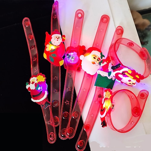 Weihnachten Adventskalender Blindbox, Weihnachtsring Glühen Fingerlicht LED  blinkendes Kürbis Glühen Armband Kinderspielzeug Geschenk 2023 - € 12.26
