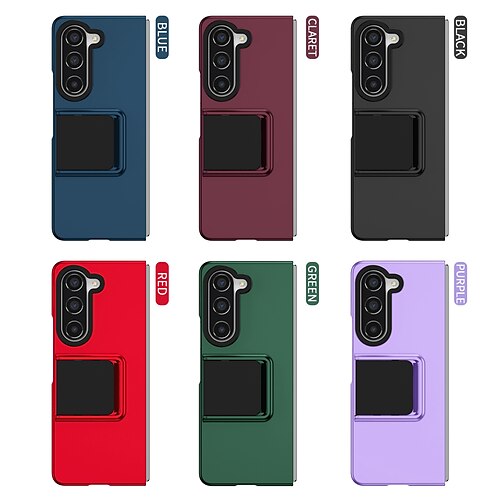 

Phone Case For Samsung Galaxy Z Fold 5 Z Fold 4 Z Fold 3 Back Cover Kickstand PC