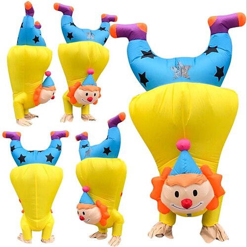 

Clown Cosplay Kostüm Partykostüm Aufblasbare Kostüme Erwachsene Herren Damen Ein Stück Cosplay Leistung Party Karneval Maskerade Einfache Halloween-Kostüme