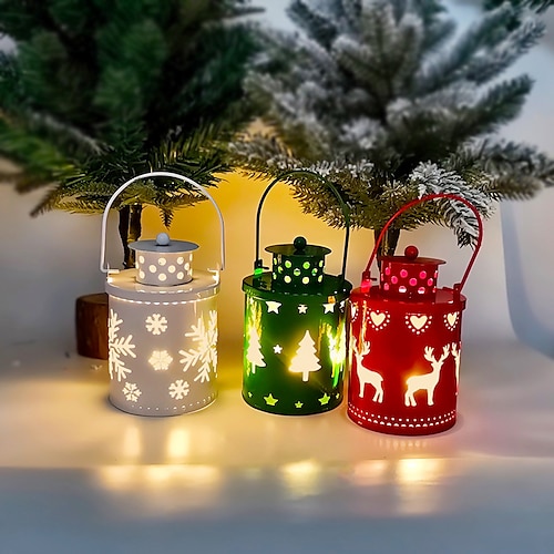

Рождественский креативный свет свечей, светодиодный портативный фонарь, электронный свет при свечах, новогодняя вечеринка, праздник, украшение дома, ночник, лучший новогодний подарок для детей