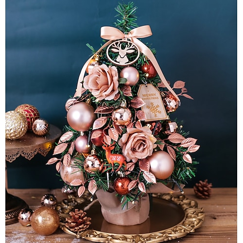 

Mini árvore de natal produtos decorativos para casa mesa de jantar mesa de jantar arranjo de decoração