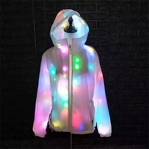 Waterproof led glowing jacket sale