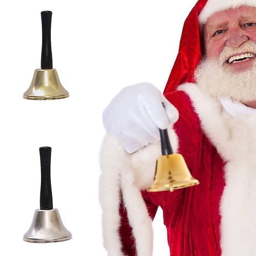 

campanas de mano navideñas campanas de mesa campanas de papá noel llamando campanas suministros de decoración navideña