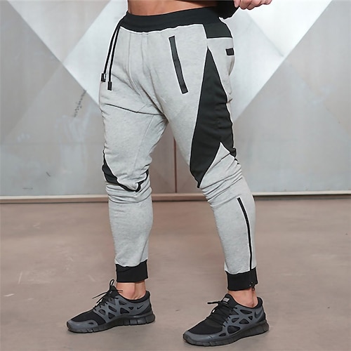

Herren Jogginghose Trainingshose Jogginghose Jogger Tasche Kordelzug Elastische Taille Farbblock Komfort Atmungsaktiv Outdoor Täglich Ausgehen Modisch Brautkleider schlicht Schwarz Dunkelgray