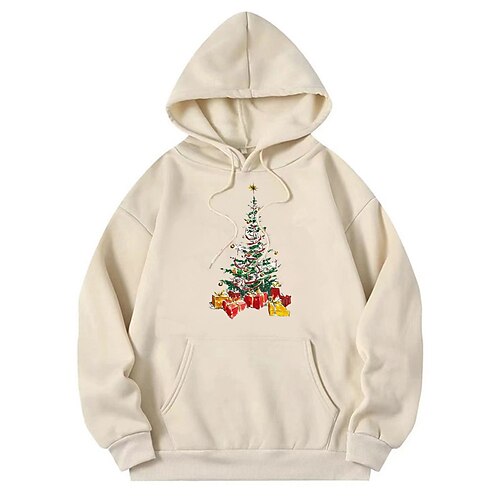 

Noël Pull de Noël Sweat à capuche Sweat Imprime Poche avant Art graphique Sweat à capuche Pour Homme Femme Unisexe Adulte Estampage à chaud 100 % Polyester Casual Quotidien Festival