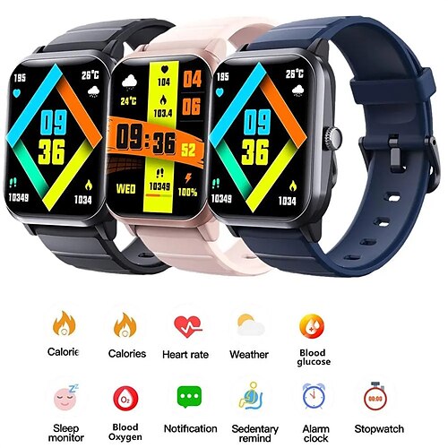 

F33 montre bluetooth appel fréquence cardiaque sang oxygène tracker sport montre femmes hommes pour ios android