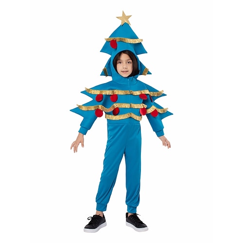 

Christmas Trees Jumpsuit Cosplay Costumes Onesies Boys Girls' Cosplay Costume Christmas Christmas Christmas Eve Kid's Party Christmas Polyester Costume