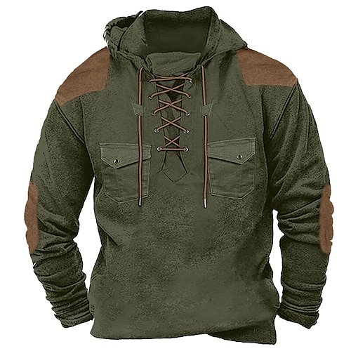 

Hombre Sudadera Negro Azul Piscina Verde Trébol Con Capucha Bloque de color Deporte Diario Festivos Ropa de calle Fresco Casual Otoño Invierno Ropa Sudaderas con capucha Sudaderas