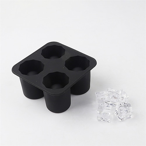 4 Cup Shape Silicone Ice Cube Mold Shot Glass IceMould Ice Cube