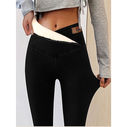 

Women's Solid Color High Elasticity High Waist Lounge Athletic Athleisure 1# 2# S M Fall Winter