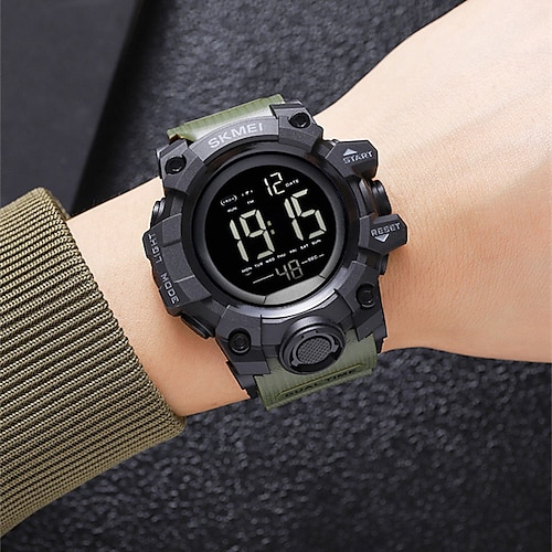 

nouveau skmei moment beauté étudiants masculins sports de plein air étanche montre électronique lumineux réveil calendrier multifonction cool électronique montre-bracelet pour hommes