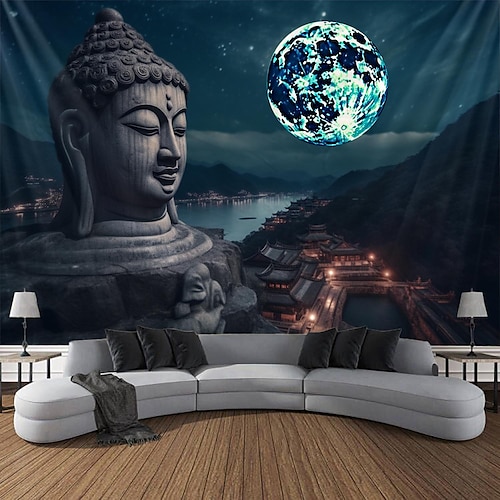 

Zen-Meditation-Buddha-Hängeteppich, Wandkunst, großer Wandteppich, Wanddekoration, Fotografie, Hintergrund, Decke, Vorhang, Zuhause, Schlafzimmer, Wohnzimmer, Dekoration