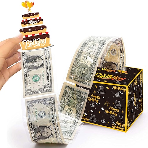 

caja de sorteo de efectivo para fiesta de cumpleaños