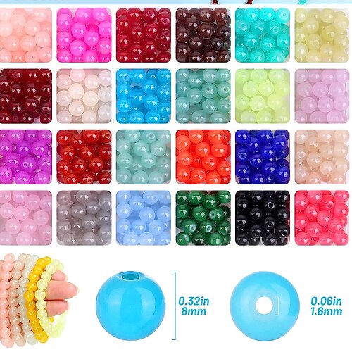 

50pcs Beads for Bracelets Making Adults Mixed 300pcs Healing Natural Stone Bead Rock Loose Gemstone Beaded for DIY Bracelet Necklace Essential Oil Jewelry Making Bulk