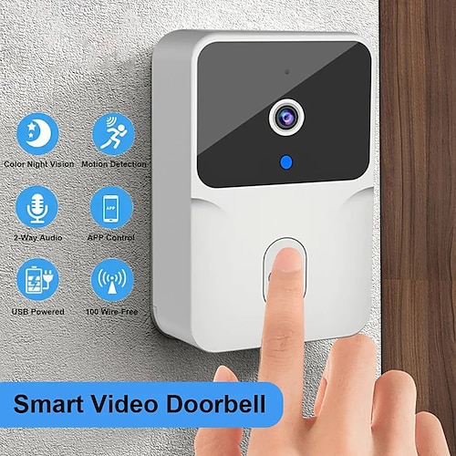 

WiFi Video Doorbell Wireless HD Camera PIR Motion Detection IR Alarm Security Smart Home Door Bell WiFi Intercom for Home