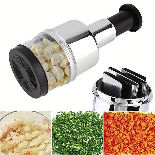 

Creative Stainless Steel Garlic Cutter Onion Chopper Hand Pressure Garlic Presses Machine Kitchen Tools Kitchen Gadgets