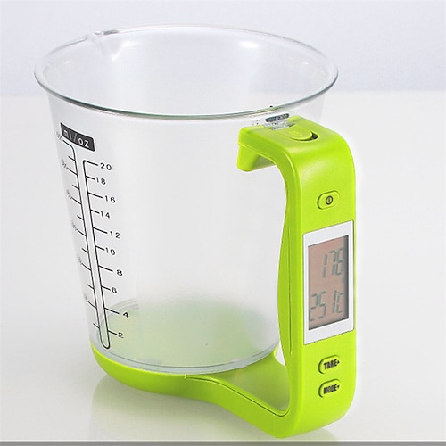 Digital LCD Display 4-In-1 1-1000G 600ML Capacity Measuring Cup