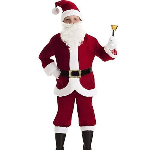 

Santa Claus Santa Suits Cosplay Costumes Boys Girls' Cosplay Costume Christmas Christmas Christmas Eve Kid's Party Christmas Polyester Costume