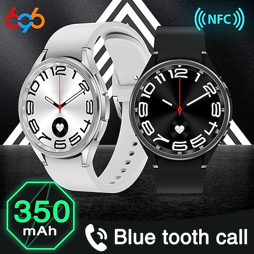 

696 Watch 6 Smartwatch 1.52 Zoll Smartwatch Fitnessuhr Bluetooth Schrittzähler Anruferinnerung Schlaf-Tracker Kompatibel mit Android iOS Damen Herren Freisprechanlage Nachrichterinnerung Kamera