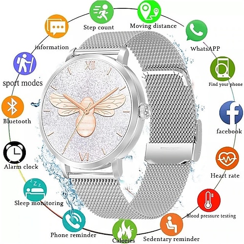 

hw36 montre intelligente 1,3 pouces smartwatch fitness montre de course bluetooth ecg ppg podomètre rappel d'appel compatible avec android ios femmes hommes longue veille appels mains libres étanche