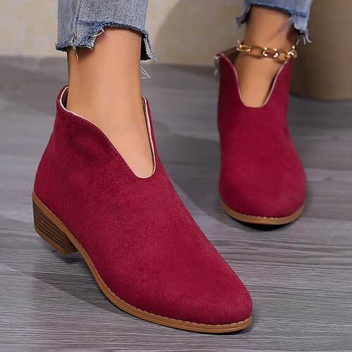 

Mujer Botas Botines chelsea Tallas Grandes Zapatos Confort Exterior Diario Botines Botines Cremallera Tacón Cuadrado Dedo cuadrada Sensual Casual Confort Zapatos de Paseo PU Cremallera Color sólido
