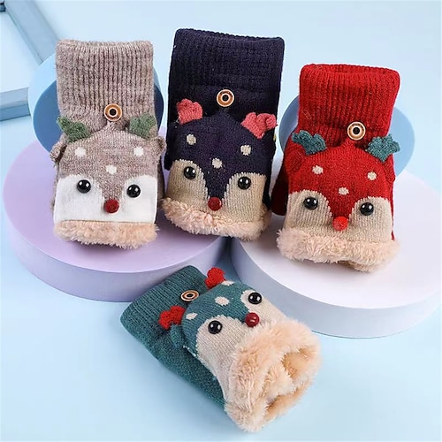 

Women's Active Christmas Elk Gloves