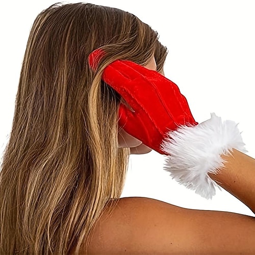  Mikulás Mrs.Claus Kesztyűk Női Karácsony Karácsony Újév Kesztyűk