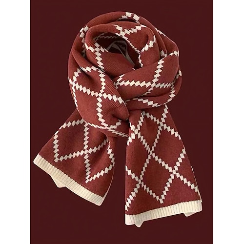 

Damen Modisch Outdoor Plaid Kopfbedeckungen