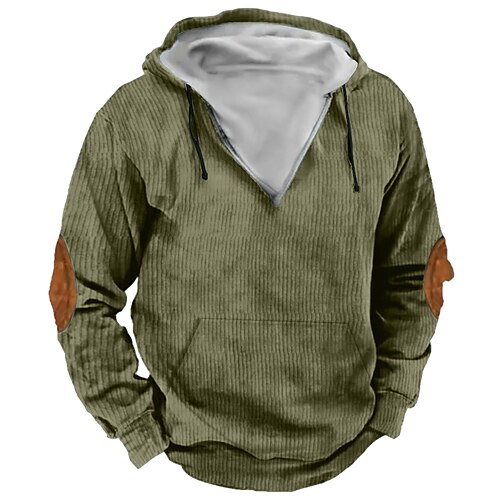 

Herren Hoodie Sweatshirt Kapuze Fleece-Hoodie Schwarz Blau Dunkelgrün Grau Mit Kapuze Glatt Sport Natur Täglich Festtage Vintage Strassenmode Cool Herbst Winter Bekleidung Kapuzenpullover
