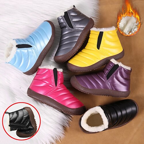 

Garçon Fille Bottes du quotidien Bottes de neige Polyester Etanche Ne glisse pas Grands enfants (7 ans et ) Petits enfants (4-7 ans) Ecole Casual du quotidien Marche Extérieur Noir Jaune Rose Hiver