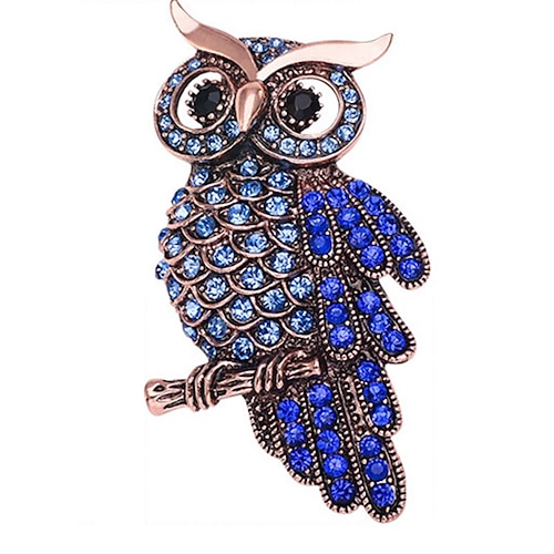 

Women's AAA Cubic Zirconia Brooches Classic Animal Personalized Stylish Brooch Jewelry Blue For Street Date