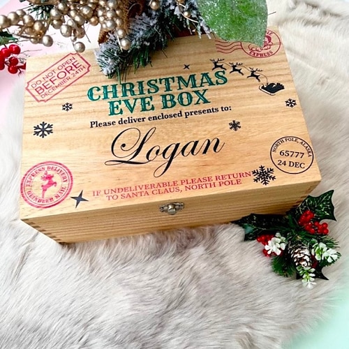 

caja de víspera de navidad regalo de navidad decoración del hogar