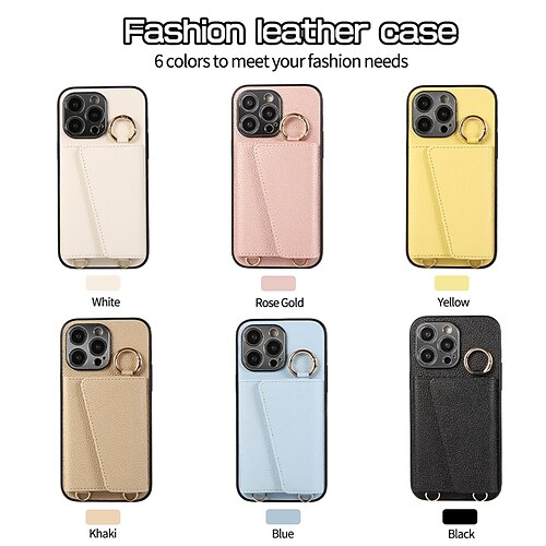 

Handy Hülle Handyhüllen Für iPhone 15 Pro Max Plus iPhone 14 Promax iPhone 13 Pro Max iPhone 12 Pro max iPhone 11 Pro Max Rückseite Brieftasche Kartenetui mit Halterung Magnetisch mit Lanyard TPU