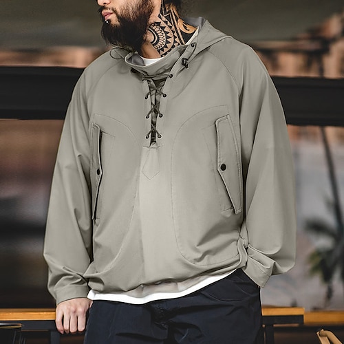 

Homme Sweat à capuche Jaune Gris Capuche Plein Lacet Poche Sport Loisir du quotidien Vacances Vêtement de rue Frais Décontractées Automne hiver Vêtement Tenue Pulls Capuche Pulls molletonnés