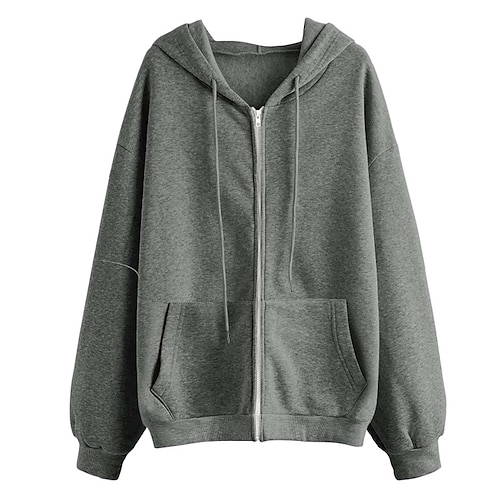 

Men's Hoodie Full Zip Hoodie Dark PurpleLight Purple Black Pink Army Green Red Hooded Plain Sports Outdoor Daily Holiday Streetwear Cool Casual Spring Fall Clothing Apparel Hoodies Sweatshirts