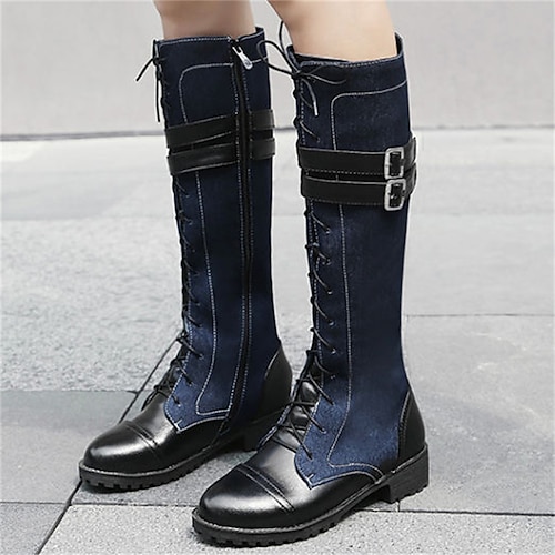 Womens artificial leather hotsell zipper daily vintage boots