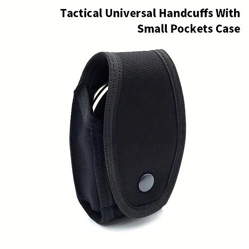 

Universelle Handschellentasche mit kleinen Taschen, Fesseltasche, Hüftgurt, oben offener Halter, Gürtelschlaufenzubehör