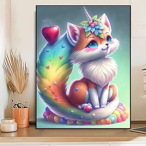 

1pc30 40cm /11.8 15.7in sans cadre bricolage 5d adulte diamant synthétique peinture numérique ensemble art animal diamant peinture art artisanat pour décoration murale pour cadeaux surprise de Noël