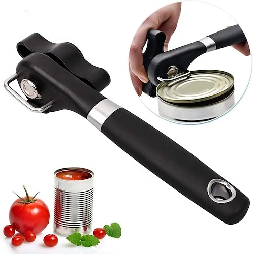 

Safe Cut Can Opener Smooth Edge Can Opener handheld Food Grade Stainless Steel Cutting Can Opener for Kitchen Restaurant