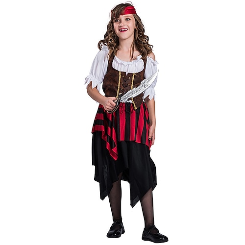 

Pirate Cosplay Costume Masquerade Kid's Girls' Outfits Cosplay Party / Evening Halloween Carnival Masquerade Easy Halloween Costumes