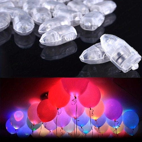 

20/50 piezas de lámpara de bola de flash LED de 6 colores, linterna de largo tiempo de espera, para fiesta, boda, cumpleaños, festival, año nuevo y decoración navideña, 1,1x0,7 pulgadas, halloween